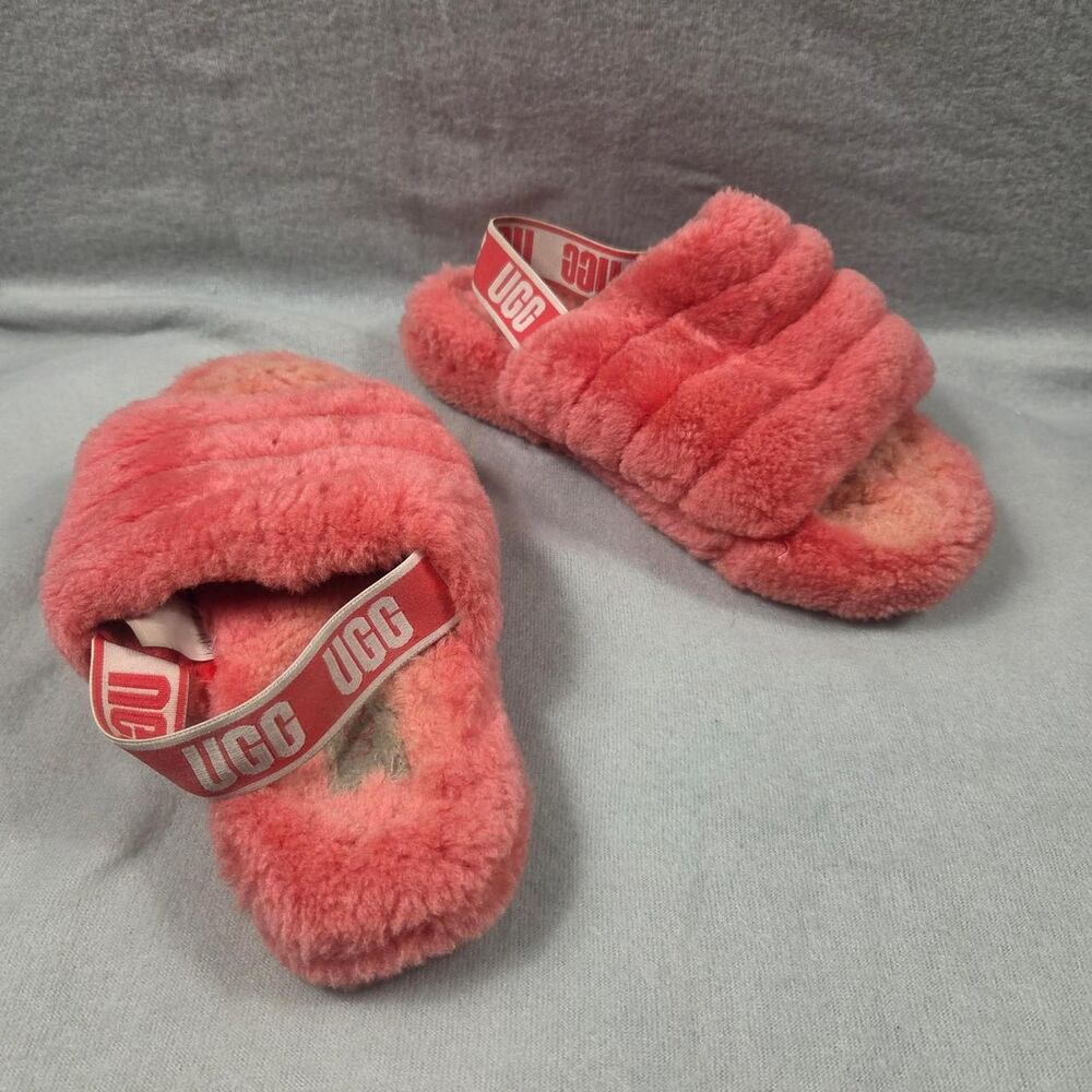 Ugg Women's Pink and Red Slippers